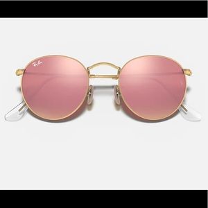 Ray-Ban Round Flash Pink Sunglasses